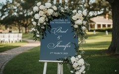 Custom Wedding Welcome Sign Sticker Decal Wall Mirror Frame Removable