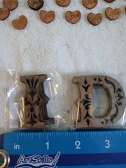 4 Sets *I Do* *Mr & Mrs* 2″ Wedding Table Decor Wood Letters Rustic Country