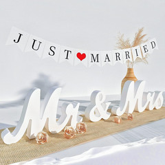 Mr and Mrs Sign for Wedding Table,Large White Mr and Mrs Sign,Wooden Letters,Mr