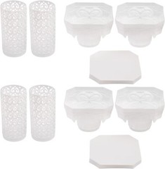 White Wedding Roman Column,4PCS Roman Columns Wedding Column Stand