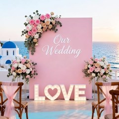 Square Arch Backdrop Covers 6.6FT x 4FT Spandex Fitted Stretchy 6.6*4FT Pink