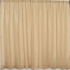 8 ft x 8 ft NATURAL Faux Burlap Backdrop Drape CURTAIN PANEL Party Decorations