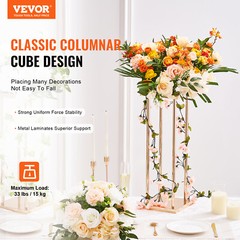 VEVOR 4PCS Column Wedding Flower Stand Cylindrical Display Rack 31.5inch Metal