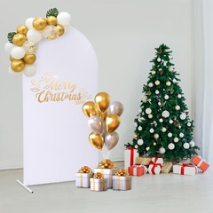 White Wedding Arch Backdrop Stand 1.2 × 0.5 × 2.2 m Balloon Frame Kit