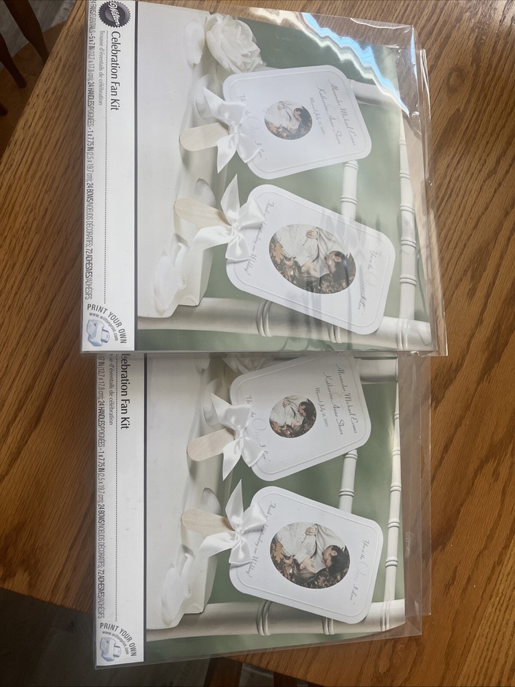 Celebration Fan Kit Makes 24 White Set Of Two