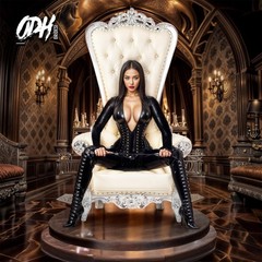 NEW Black or White 6ft King Queen Throne Chair BDSM GOTH Wedding Banquet