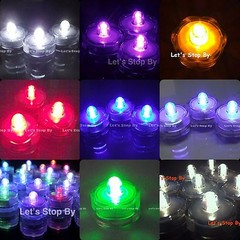 12 LED Submersible Waterproof Wedding Floral Decoration Tea Vase light 1 wk only