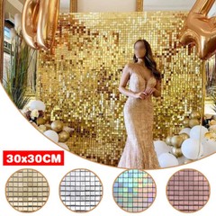 Square Shimmer Sequin Backdrop Wall Panels Great Events Birthday Party Decor DIY