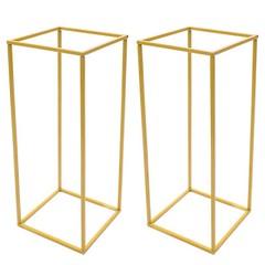 Elegant Gold Wedding Flower Stand – Durable, Reusable, Easy To Assemble