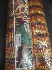 2 Rolls Deco Mesh, 21″ Craig Bachman Quality, 30′ Chocolate Brown Copper Gold