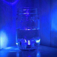 48 Pc set of Blue Submersible Underwater Battery LED Tea Light Wedding