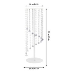 2 Pcs Acrylic Column Flower Stand Clear Acrylic Tall Vases for Centerpieces