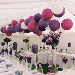 5 Pcs 8″ – 16″ Paper Lanterns Xmas Christmas Party Wedding Festival Decoration
