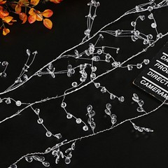 1.5M DIY Acrylic Crystal Beads Curtain Garland Branch String Party Wedding Decor