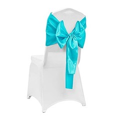4-Pack Satin Table Runner 12 x 108 Inch Long Bright and 12″x108″ 4PCS Turquoise