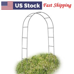 7.9 ft Metal Green Stand Arch Wedding Party Prom Garden Floral Decoration US