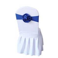 2/10pcs Spandex Stretch Sash Chair Cover Bow Band Flower Party Home Hotel Decor