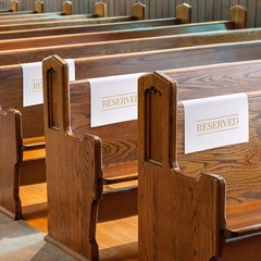 6 Pcs Reserved Chair Signs for Weddings Parties Celebrations Church Events