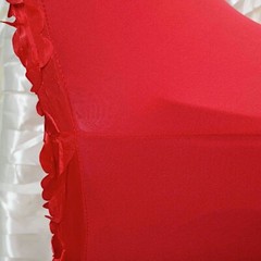 Red Satin Rosette SPANDEX Stretchable Banquet CHAIR COVER Wedding