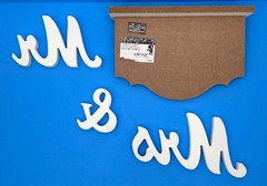 WEDDING BRIDAL MR & MRS FAMILY HEAVEN WOOD SIGNS TABLE DECOR LOT