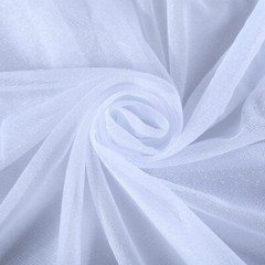 PARTISKY Wedding Arch Draping Fabric, 1 Panel 28″ x 19Ft White Wedding Arch D…