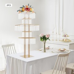 2PCS Wedding Flower Stand, 5 Tier Flower Display Stand, Modern Flower Vase Stand