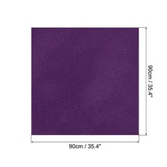 35 Inch Square Satin Head Scarf Silk Feeling Hair Scarf, Dark Purple