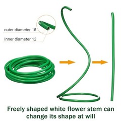 3.8 ft Giant Flower Stand Flexible Pipe Stem for Decor Flower Pole 2 Green
