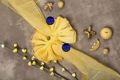Mds Pack Of 25 Organza Chair Sash Bow Sashes For Wedding And Events Supplies