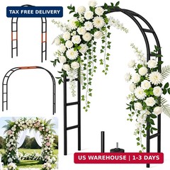 Thickened Rustproof Garden Arch Metal Trellis for Climbing Plants Outdoor, Weddi