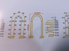 7.2FT Gold Double Arch Backdrop Stand, U-Shaped Metal Wedding Arch Frame