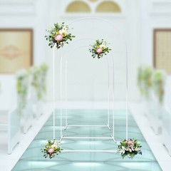 Wedding Arch Backdrop Stand Metal Arch Stand Set of 3 for Birthday Party Wedding