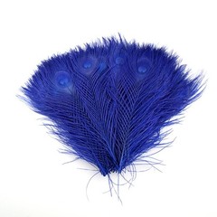 Shekyeon 10-12inch Dyeing Peacock Feathers Bleached Plume Wedding Table Cente…