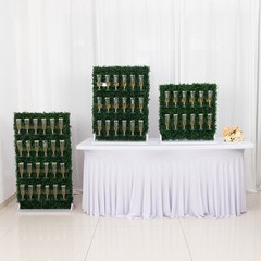 3 Green Boxwood Champagne Display Stand Party Events Decorations
