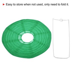 6 Pack 12 Inch Paper Lanterns Round Folding Hanging Lamp Shade Dark Green