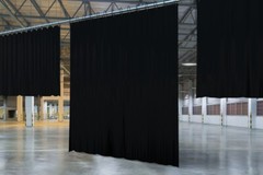 Black Fire/Flame Retardant Stage Curtain/Backdrop/Partition,12H,15H, 20 H x 40 W