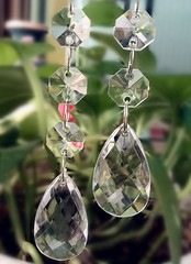30pcs Clear Acrylic Crystal Beads Garland Chandelier Hanging Wedding Party Decor