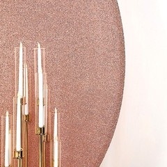 ROSE GOLD 7.5 ft Metallic Spandex STAND COVER Wedding Decorations Party Events
