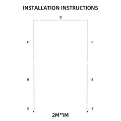 10x10FT White Metal Wedding Arch Kit Ceremony Backdrop Stand Heavy Duty -40 Lbs