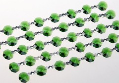 1 Yard Crystal 14mm Octagon Beads Diamond Garland Glass Wedding Chandelier Parts