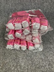 Lot of 25 Fuchsia Reversible Satin Wedding Shower Party Bow Tie Chair Decor NEW!