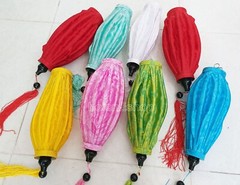 Set 8 Bamboo Silk Lanterns for Tea Party Decoration Vietnamese wedding Lamp