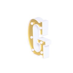 6″ tall GOLD G LED Lighted Marquee Letters Sign Party Wedding Events Decorations