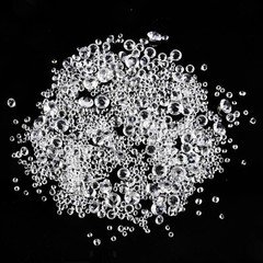1000* 3-10mm Artificial Diamonds Fake Crystals Clear Gemstone Acrylic Stones UK