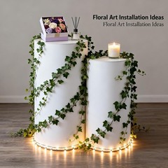 5Pcs Cylinder Stands for Party Pedestal Display Plinth Pillars for Wedding Decor