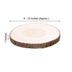Natural Round Poplar 9″-12″ wide Wood Slices Wedding Decorations Centerpieces