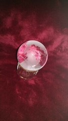 Beautiful Genuine Crystal World Globe Earth Sphere Etched Frosted Glass Ball