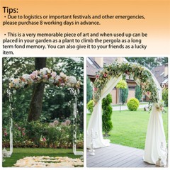 Large Steel Wedding Arch Garden Arbor Archway Gate Photography Party Backdrop