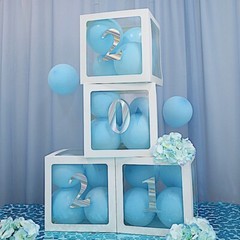 4 Iridescent 5″ Number Stickers Backdrop Wall Decorations Party Wedding Events