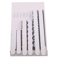 6 pcs Black and White Paper Fans Wall Backdrop Wedding Party Events Decorations